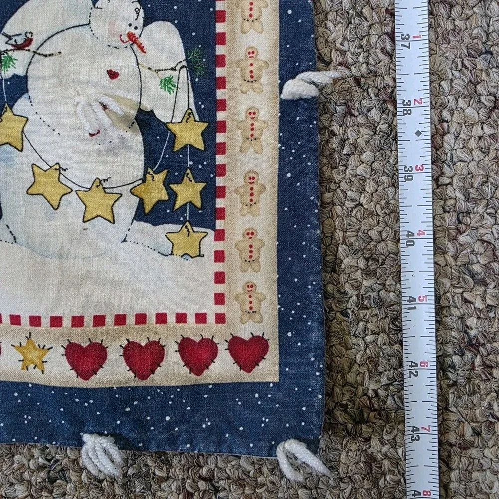Reversible Quilt Christmas Snow Much Fun Snowman‎ Throw Blanket 65